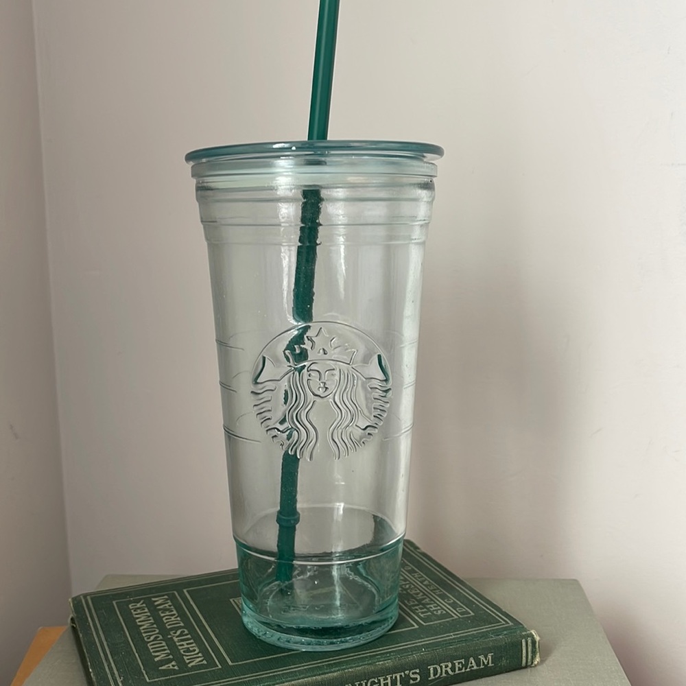 Starbucks Recycled Glass Cold Drink Tumbler 20oz Venti Made In Spain